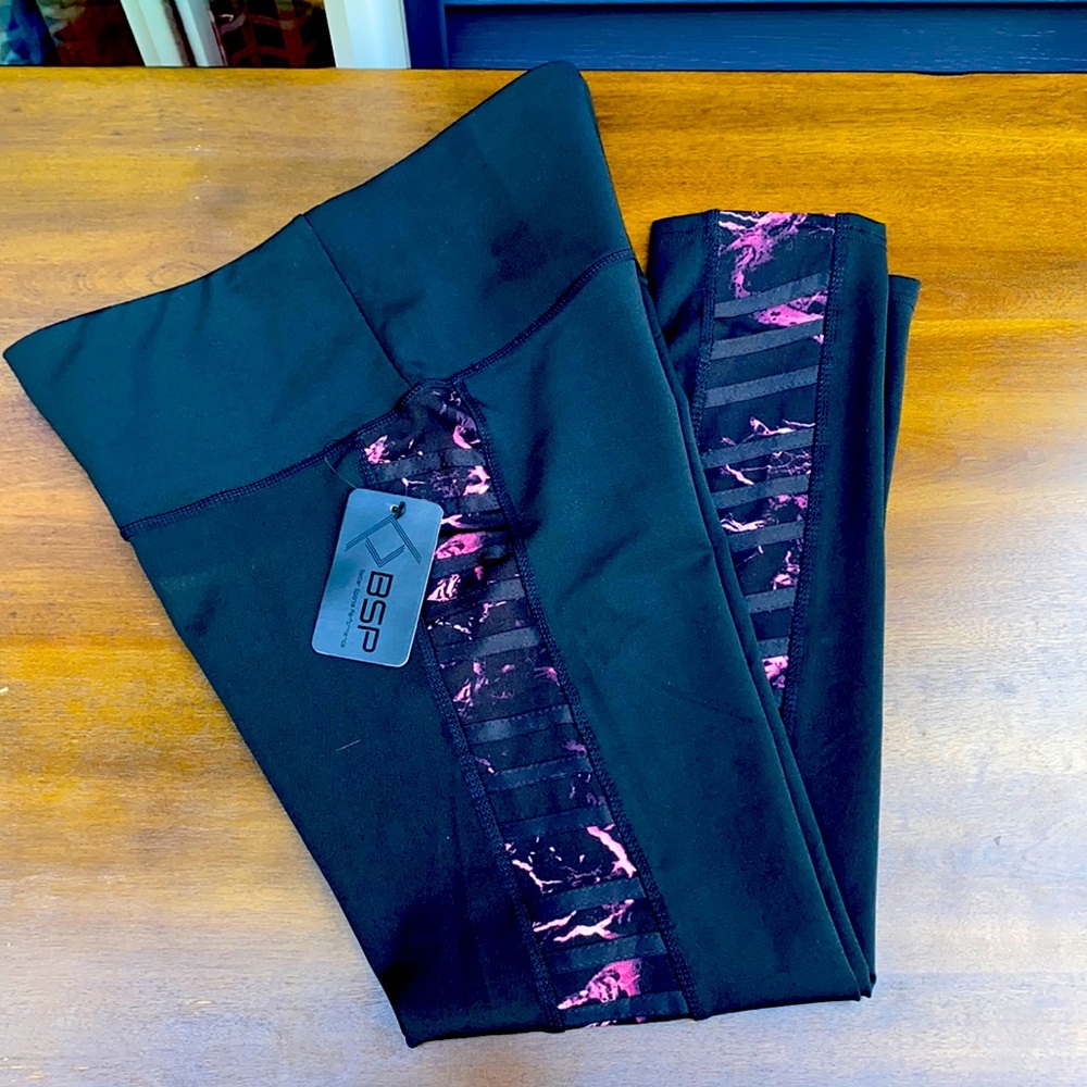 BSP mid compression work out pants, NWT size XL